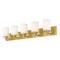 Z-Lite Soledad Vanity, 5-Light, 38.75 In.W x 6 In.L x 7.5 In.H, Brushed Gold/White 485-5V-BG - alternate 8